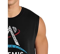 La Pop Art Men's Nasa Artemis Mission Logo Graphic Tank Top