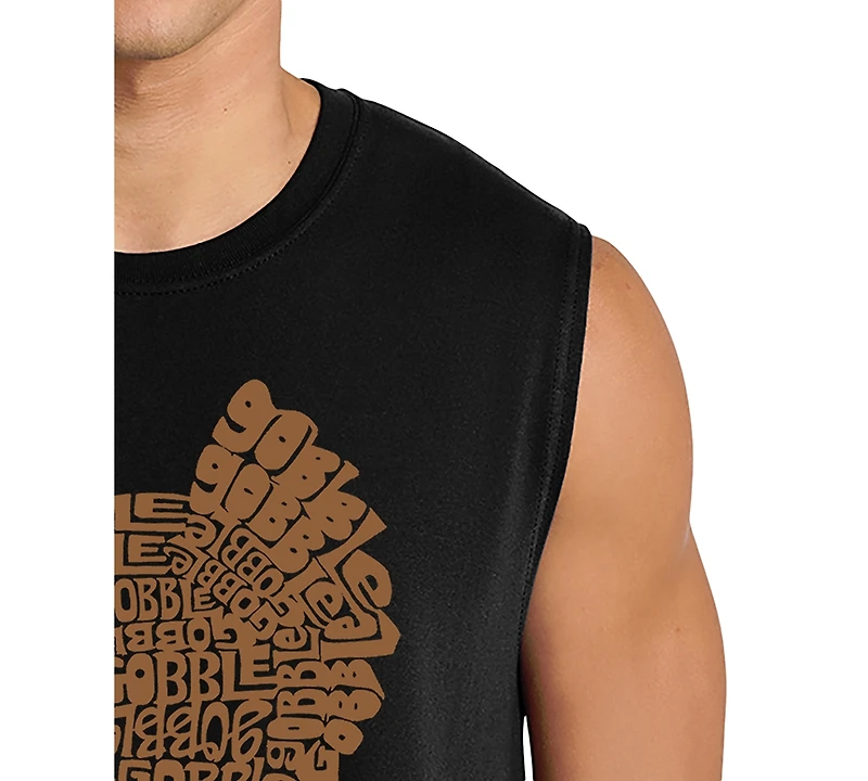 La Pop Art Men's Gobble Word Graphic Tank Top