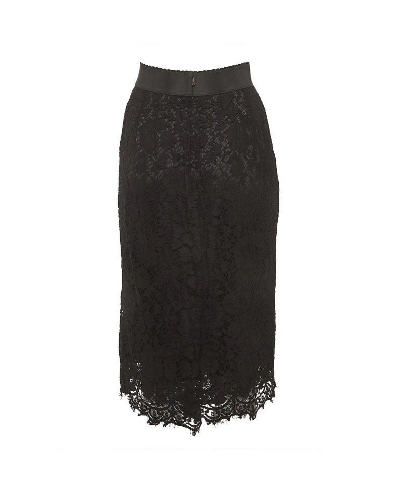 Pre-Owned Dolce & Gabbana Women's Lace Midi Skirt