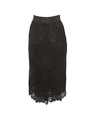 Pre-Owned Dolce & Gabbana Women's Lace Midi Skirt