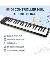 gaomon 37-Key Usb Midi Controller Keyboard