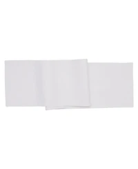C&F Home Hemstitch Solid White Everyday Runner 72" x 14