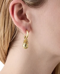 kate spade new york Gold-Tone Summer Daze Pineapple Drop Earrings