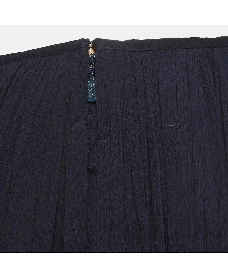 Pre-Owned Chloe Women's Crinkle Chiffon Tiered Maxi Skirt