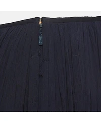 Pre-Owned Chloe Women's Crinkle Chiffon Tiered Maxi Skirt