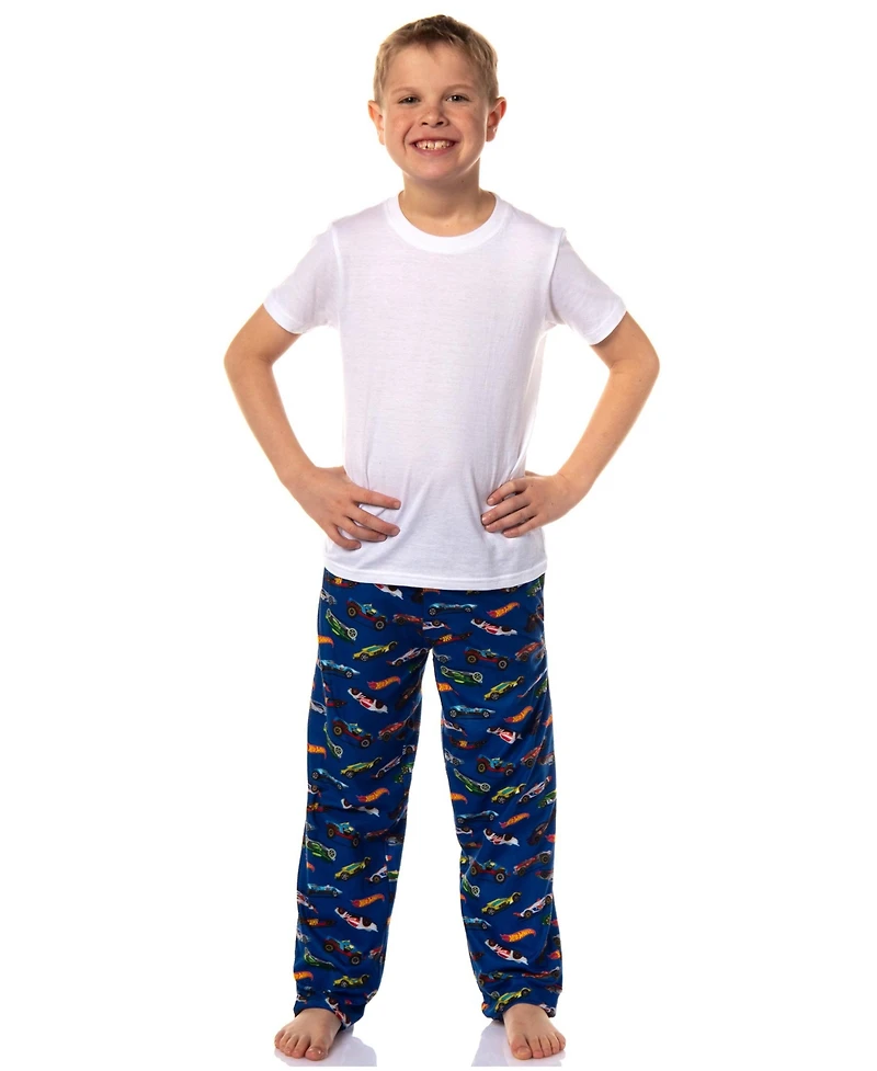 Hot Wheels Boys' Die-Cast Cars All Over Print Lounge Kids Pajama Pants Sleepwear