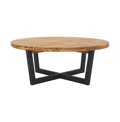 Safavieh Leo 4 Leg Round Outdoor Coffee Table