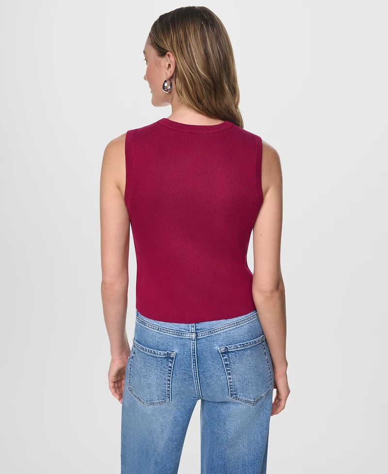 Dkny Jeans Women's Sleeveless Crewneck Sweater