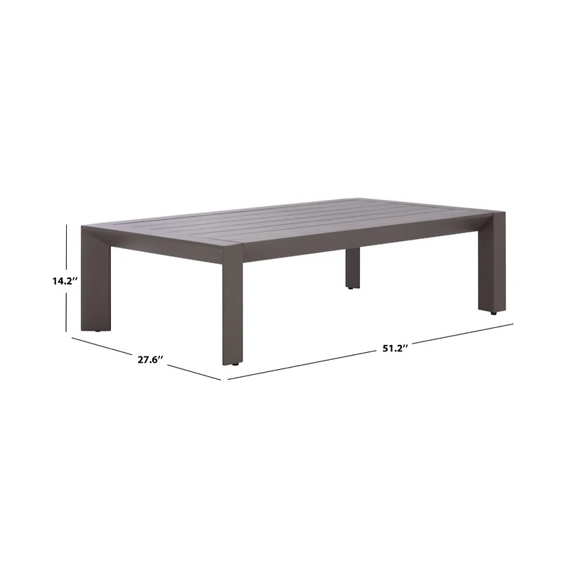 Safavieh Donaldo Aluminum Outdoor Coffee Table