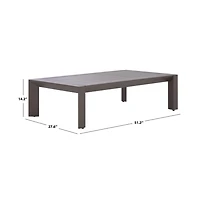 Safavieh Donaldo Aluminum Outdoor Coffee Table