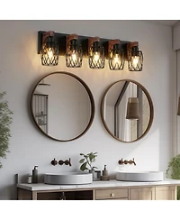 Midola 31" Industrial Vintage 5-Light Wall Sconce