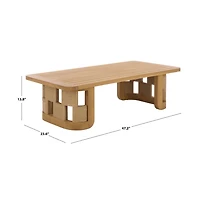Safavieh Skipper Teak Outdoor Coffee Table