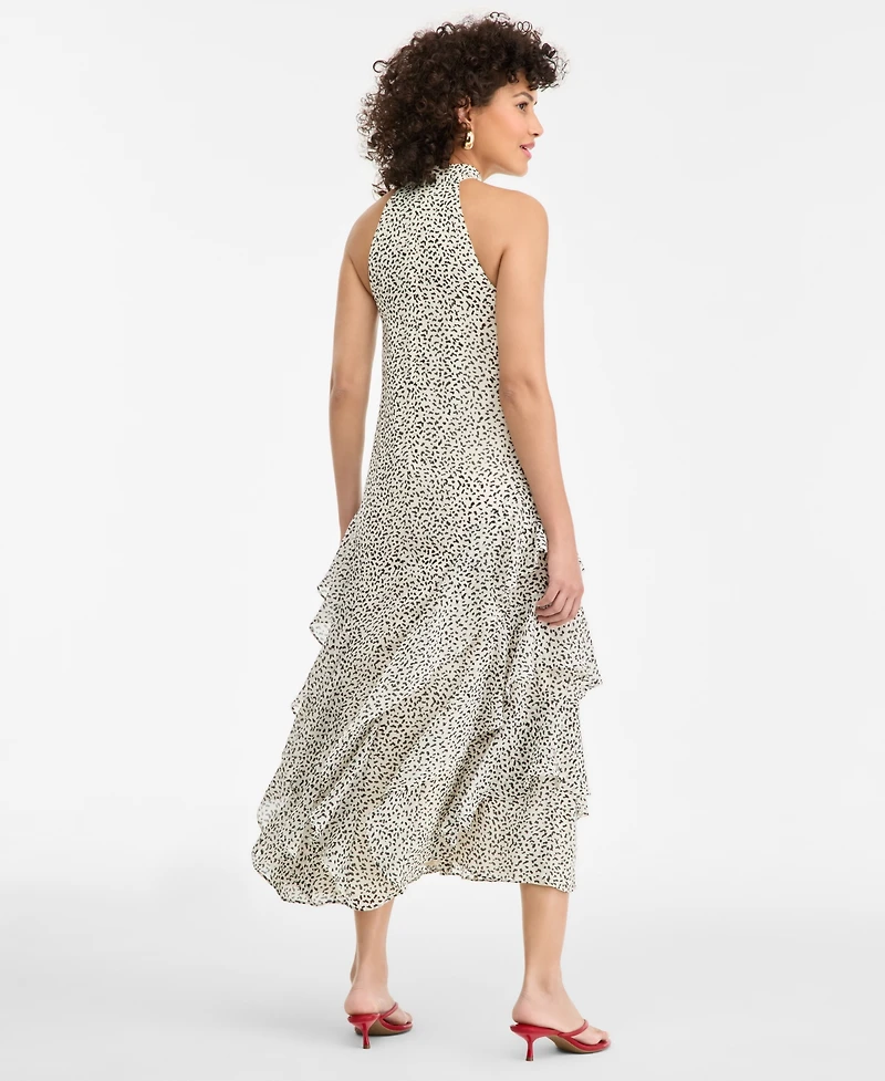 I.n.c. International Concepts Women's Printed Halter Maxi Dress, Macy's Exclusive