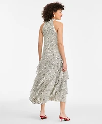 I.n.c. International Concepts Women's Printed Halter Maxi Dress, Macy's Exclusive