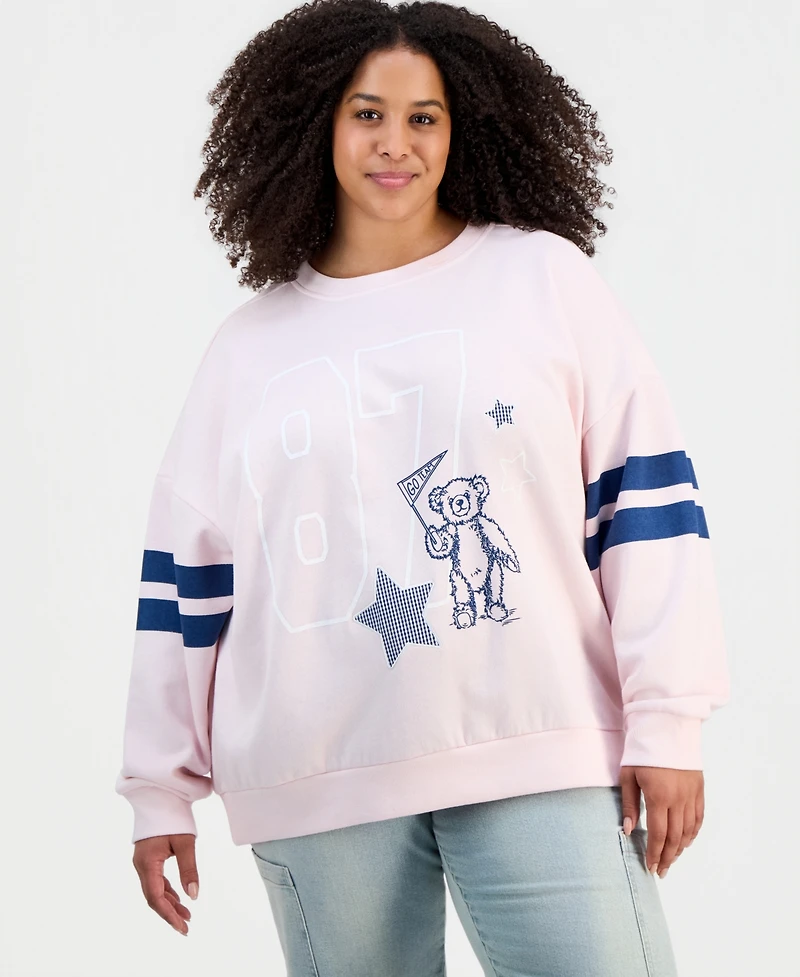 Rebel Veil Trendy Plus Fleece Crewneck Sweatshirt