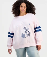 Rebel Veil Trendy Plus Fleece Crewneck Sweatshirt