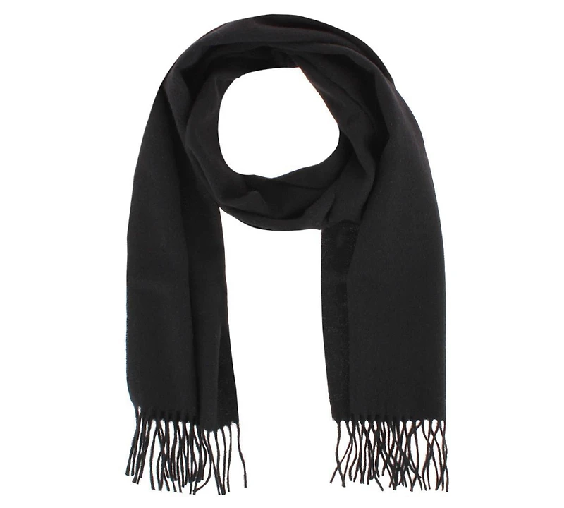 Trafalgar Men's The Windsor Merino Wool Solid Color Knit Neck Scarf