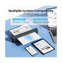 Swifint Portable Thermal Printer, Compatible with Ios Android Laptop