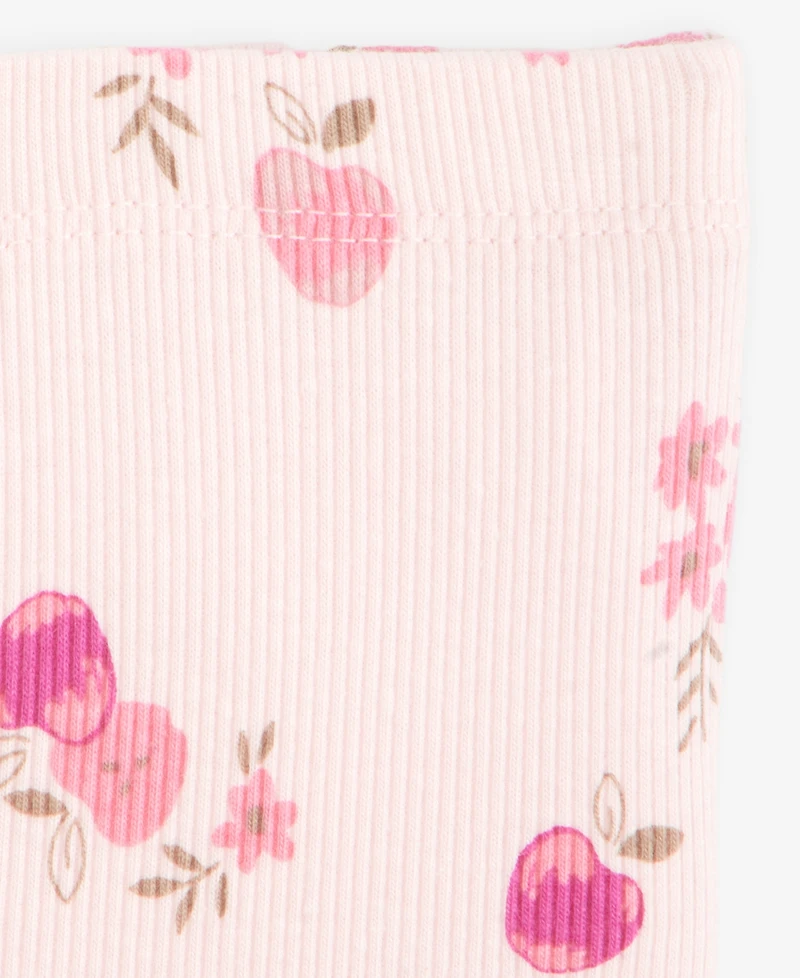 First Impressions Baby Girls' Mix & Match Apple-Print Rib Flare Leggings, Macy's Exclusive