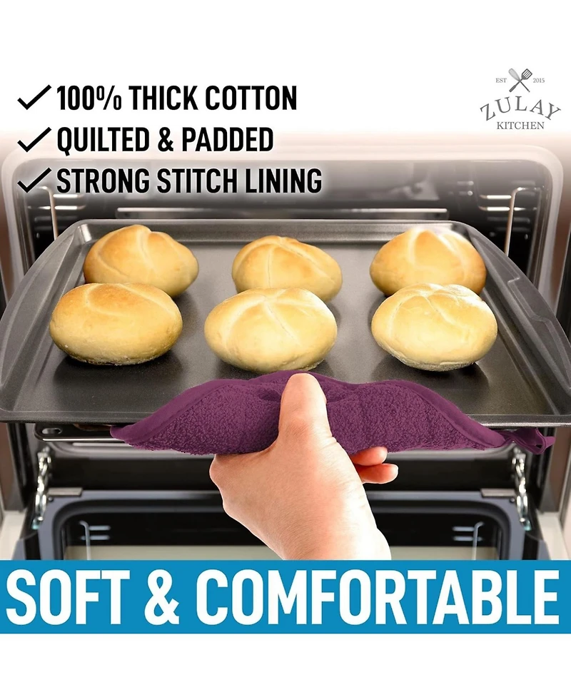 1-Pack Pot Holders for Kitchen Heat Resistant Cotton