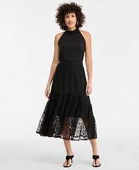 I.n.c. International Concepts Women's Lace-Trim Tiered Midi Skirt, Macy's Exclusive