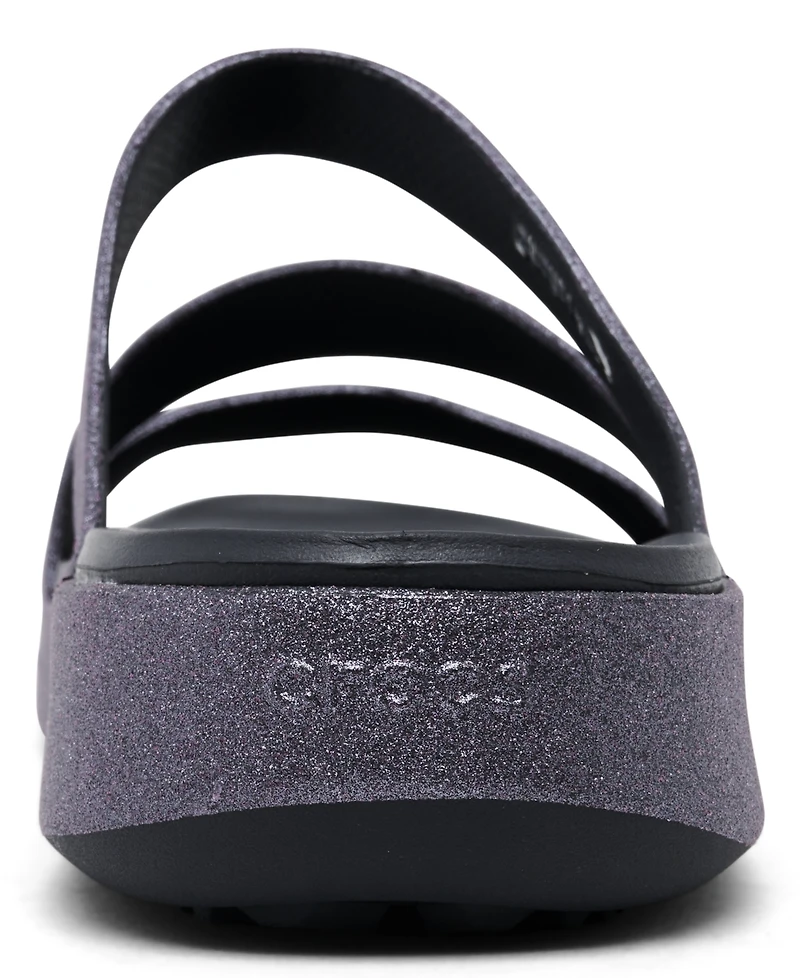 Crocs Women's Getaway Glimmer Strappy Sandals from Finish Line