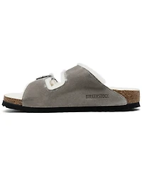 Birkenstock Women's Arizona Shearling Suede Leather Sandals from Finish Line