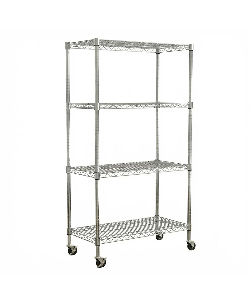 Streamdale Furniture 4-Tier Adjustable Heavy-Duty Wire Shelving Unit