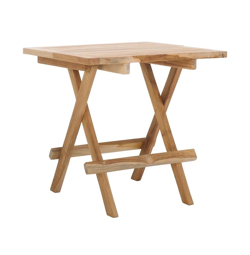 Safavieh Saba Teak Folding Square Outdoor Table