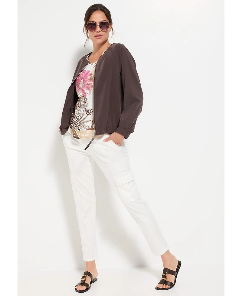 Olsen Women's Drawstring Cargo Pant