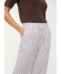 Olsen Women's Stripe Pull-On Pant