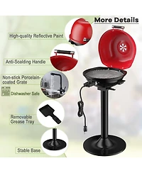 Ecooso 1600W Portable Electric Bbq Grill with Removable Non-Stick Rack
