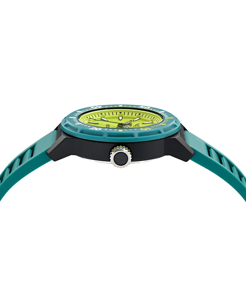 Aston Martin F1 Men's Pdk 3 Hand Quartz Green Silicone Watch 40mm