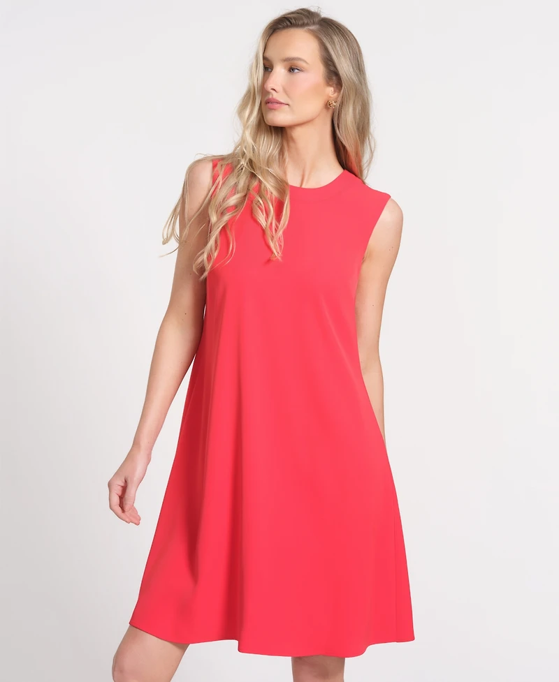 Isaac Mizrahi Women's Crewneck Sleeveless Dress