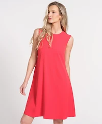 Isaac Mizrahi Women's Crewneck Sleeveless Dress