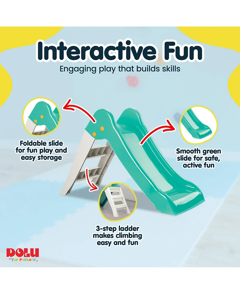 Dolu My First Garden Slide Kids Indoor Outdoor Playground Equipment