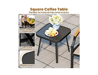 Boyel Living 3 Piece Outdoor Chair Set with Breathable Fabric Seat and Armrests