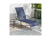 Boyel Living Adjustable Patio Chaise Folding Lounge Chair with Backrest