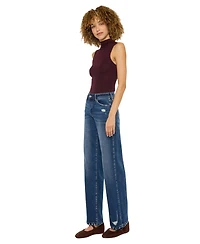 KanCan Essential Women's Dania High Rise Wide-Leg Jeans