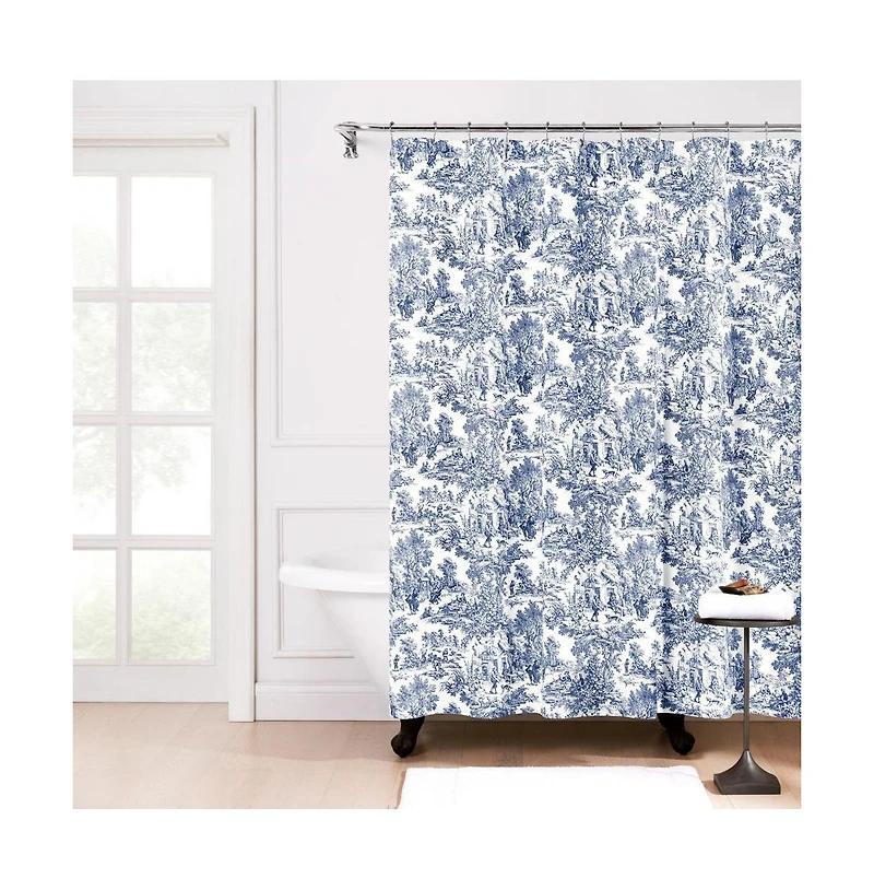 Ellis Curtain Victoria Park Toile Precise Patterned High Quality Waterproof Bathroom Shower Curtain