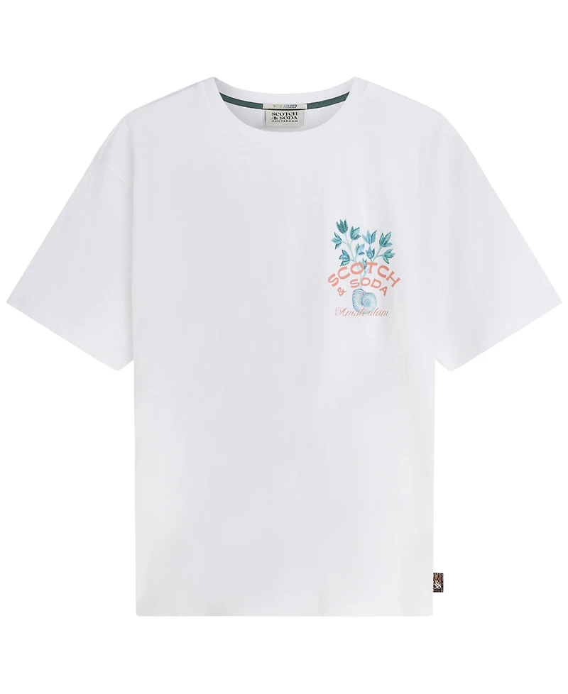 Scotch & Soda Men's Center Front Artwork Short-Sleeve T-Shirt