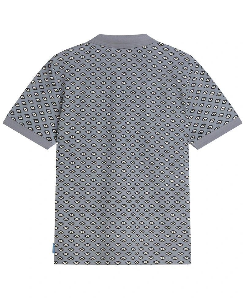 Scotch & Soda Men's Geo Print Short-Sleeve Polo Shirt