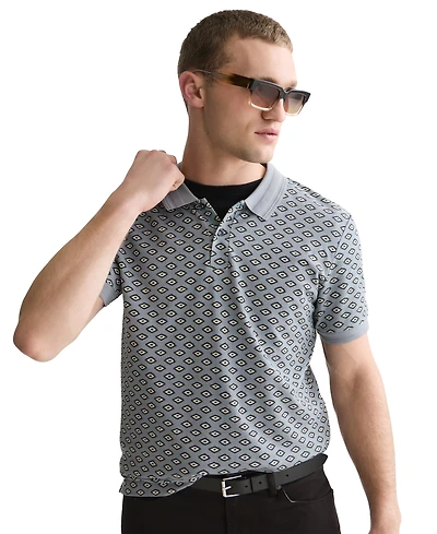 Scotch & Soda Men's Geo Print Short-Sleeve Polo Shirt