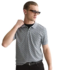 Scotch & Soda Men's Geo Print Short-Sleeve Polo Shirt