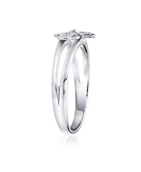 Bling Jewelry Celtic Trinity Peite Design Shamrock Clover Ring