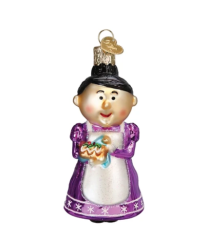 Old World Christmas 4.25" Rudolph the Red-Nosed Reindeer Cheery Mrs. Claus Ornament