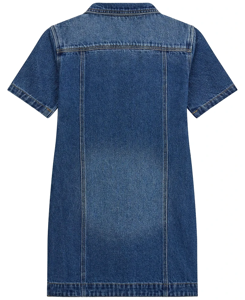 Guess Girls' 7-16 Denim Short-Sleeve Dress