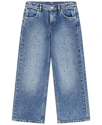 Guess Girls' 7-16 Oversize Rhinestone Denim Jeans