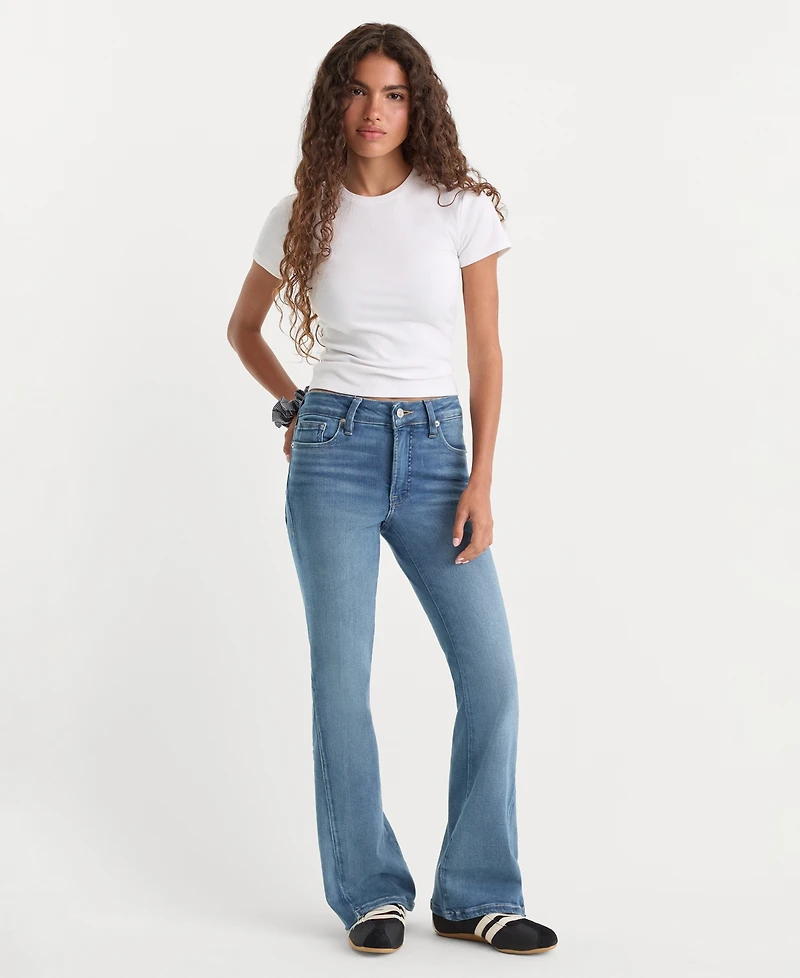 Good American Women's Soft Tech High-Rise Bootcut Jeans