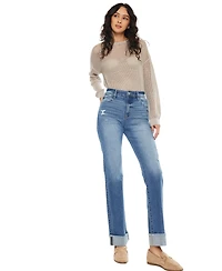 KanCan Essential Women's Trini High-Rise Straight-Leg Jeans